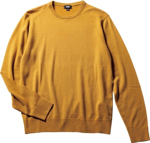 アイテム2：ユニクロ「エクストラファインメリノクルーネックセーター」 イメージ