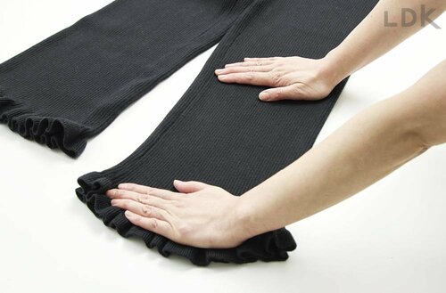 4:伸ばして平干し ニットの毛玉を取るコツおすすめ イメージ