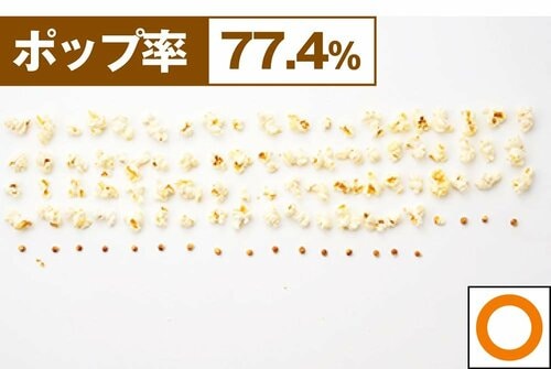 ポップ率 ポップコーンメーカーおすすめ イメージ