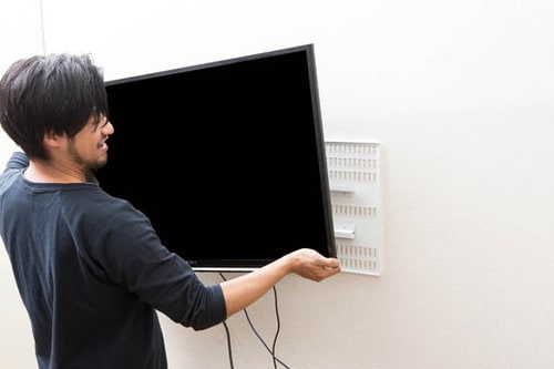 40インチのテレビだって楽勝しかも壁に跡が残りにくい! イメージ4