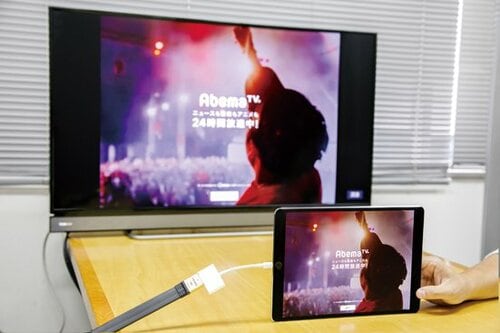iPadをテレビに映せば写真も動画も大画面 イメージ