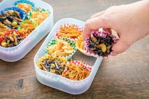 その⑥:作り置きおかずは積み重ねボックスにインして冷凍