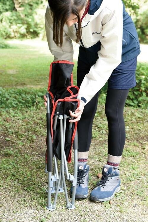 足が伸ばせて超ラクちん！ キャプテンスタッグ「イージーチェア」 イメージ2