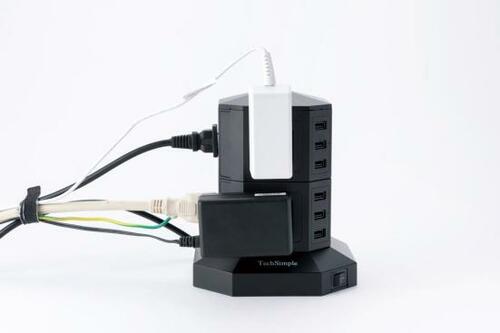 ココがBEST：省スペースなのに大量の機器を一気に充電できる イメージ