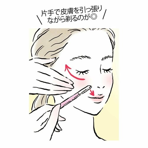 剃る順番は上から下へ L字カミソリおすすめ イメージ