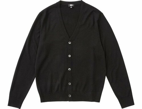 ユニクロ:エクストラファインメリノ  Vネックカーディガン:服