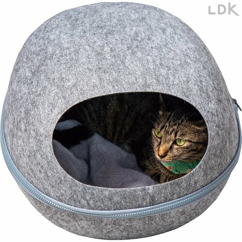 ファスナー付きで分割できてお手入れしやすい 猫用ベッドのおすすめおすすめ イメージ