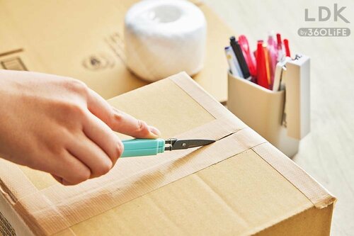 段ボールの解体もスムーズに はさみおすすめ イメージ