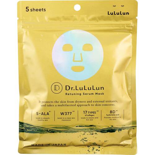 プチプラフェイスパックおすすめ ルルルン ドクタールルルン リチューニング セラム マスク(透明水膜) イメージ