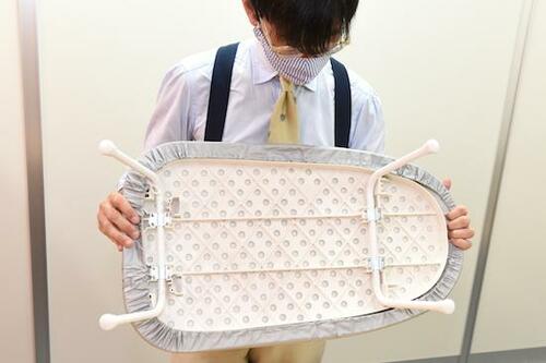アイリスプラザ アイロン台 舟型 シルバー IB-K001 SV アイロン台おすすめ イメージ4
