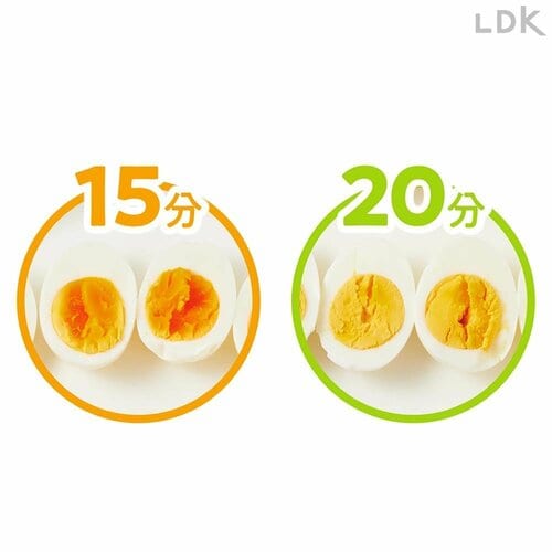 調理時間：約15〜20分 レコルト「エッグ&ボイルクッカー」のレビューおすすめ イメージ