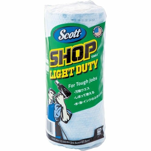 1枚で長く拭ける日本製紙クレシア「 スコット プロショップタオルLIGHT DUTY」 イメージ