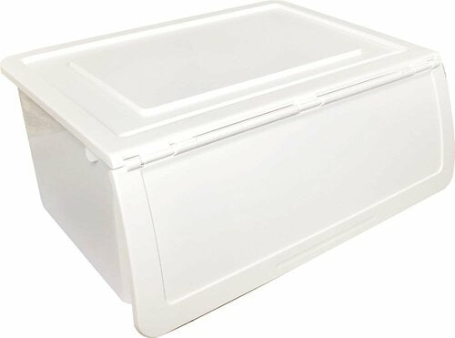 39位: ニトリ「収納ケース Nフラッテ(ホワイト)・別売りふた」 収納ボックスおすすめ イメージ