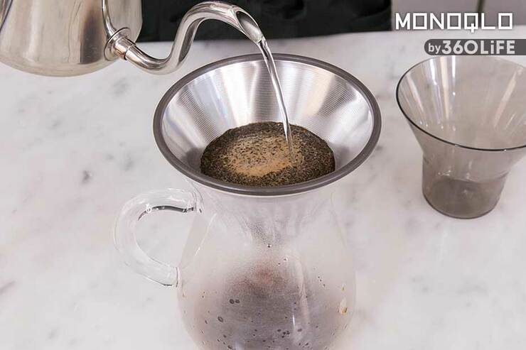 ペーパーレス式のドリッパーのおすすめ、キントー「SCS コーヒーカラフェセット」とコーヒーの淹れ方(MONOQLO)