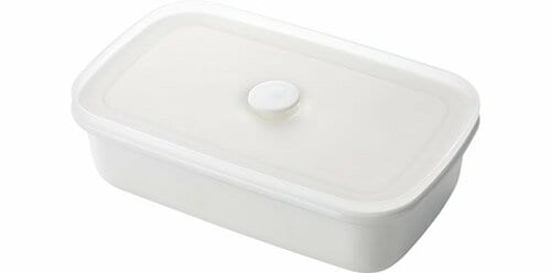 無印良品:液体とニオイが漏れない バルブ付き　密閉ホーロー 保存容器　中:保存容器