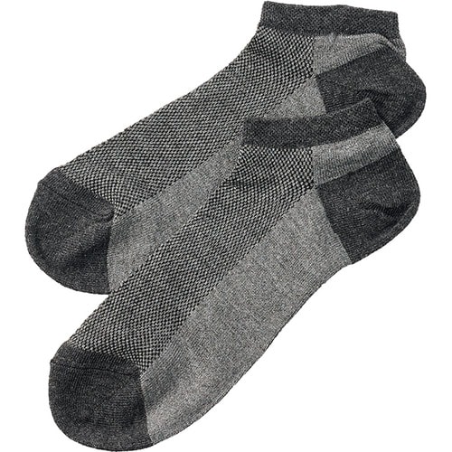 メンズ冷感靴下おすすめ PAXーASIAN 接触冷感メッシュスニーカー先丸ソックス3足組 イメージ1