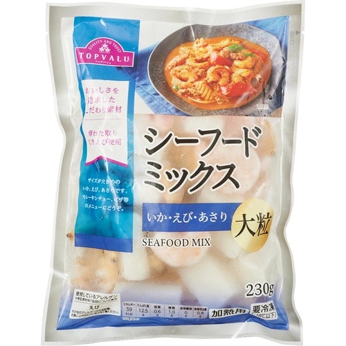 入賞:トップバリュ「シーフードミックス いか・えび・あさり 大粒」 イオン、トップバリュのおすすめ食品おすすめ イメージ
