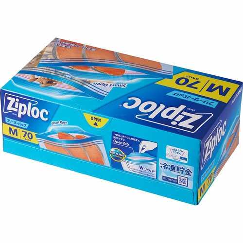 旭化成ホームプロダクツ ジップロック フリーザーバッグM/70枚 イメージ1