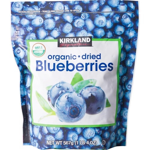 organic・dried Blueberries コストコの冷凍ブルーベリーおすすめ イメージ