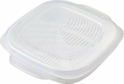 ザル型構造のご飯冷凍容器