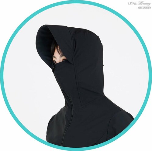 デザイン:切り返しでスッキリ見える UVカットパーカーおすすめ イメージ3