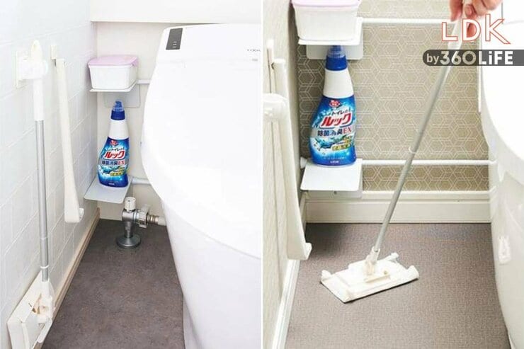 【床掃除革命】狭いトイレは100均アイテムで“全部”浮かせる！ LDKおすすめの収納グッズは？
