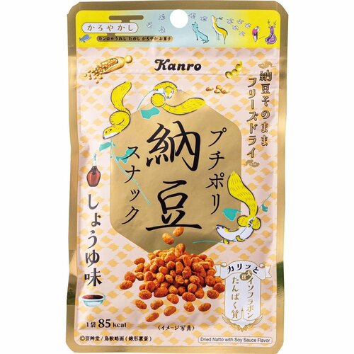 納豆おすすめ カンロ プチポリ納豆 スナック しょうゆ味 イメージ1
