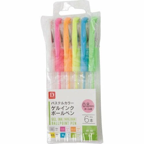 ダイソー:パステルカラーゲルインク