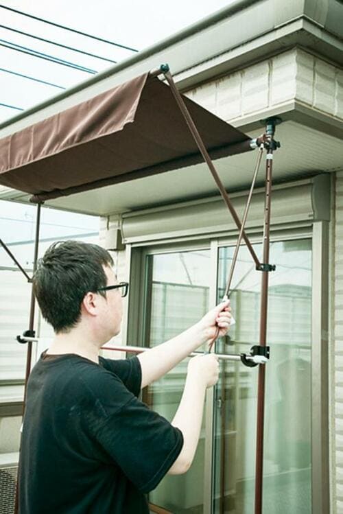 雨でも晴れでもベランダ快適！「物干し竿付きオーニング」 イメージ4