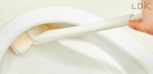 気になるところは流せるブラシでこする トイレ洗剤おすすめ イメージ