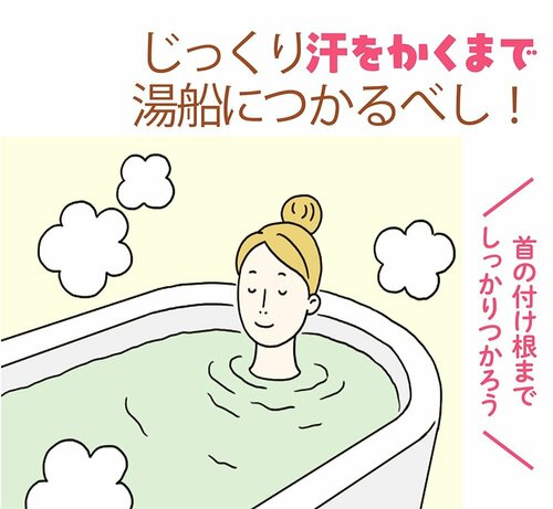 じっくり汗をかくまで湯船につかるべし! 入浴剤おすすめ イメージ