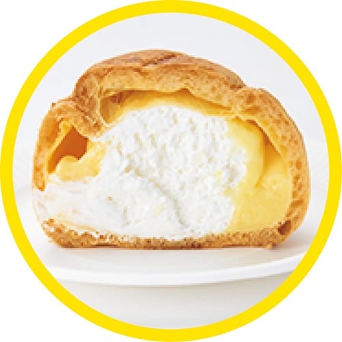 シュークリームおすすめ ローソン 大きなツインシュー イメージ2
