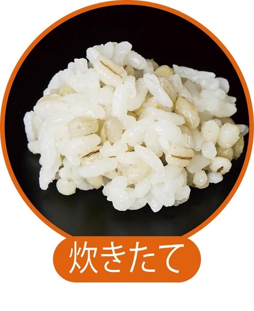 炊きたての状態 もち麦おすすめ イメージ