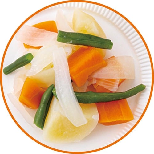 5位: 切り方の美しさを生かしてカフェ飯に 無印良品「すぐ使えるカレーの野菜」 冷凍野菜おすすめ イメージ2