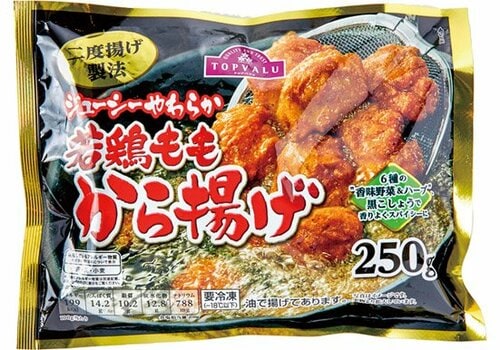 トップバリュ:若鶏ももから揚げ:冷凍食品