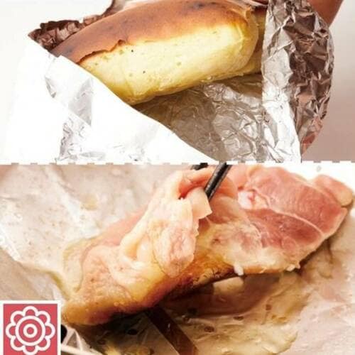 樹脂加工だからケーキも肉もくっつかない イメージ