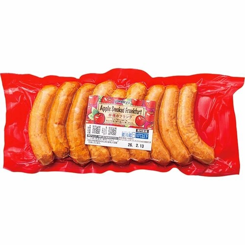 ソーセージおすすめ 米久 粗挽きアップル スモークフランク イメージ