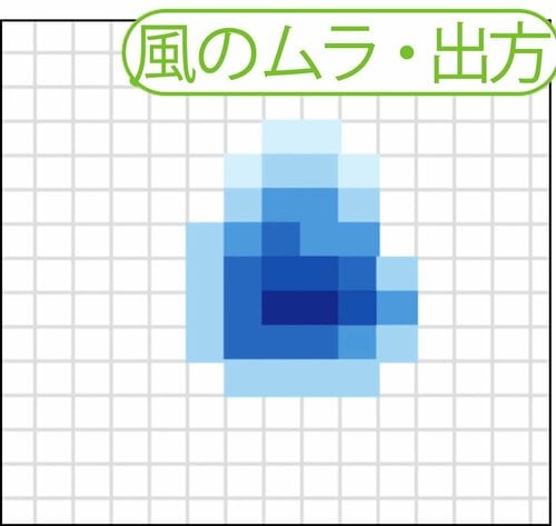 勢いのよい温風がスピーディーに乾かす イメージ