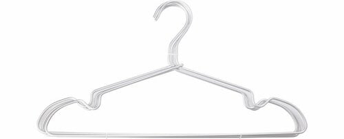 無印良品:アルミ洗濯用ハンガー・肩ひもタイプ 3本組:ハンガー