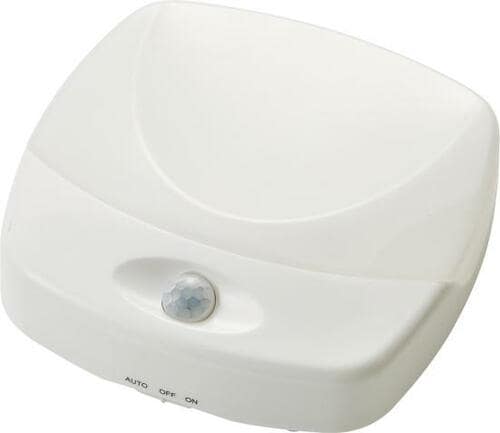 「LED明暗人感センサーライト電池式」