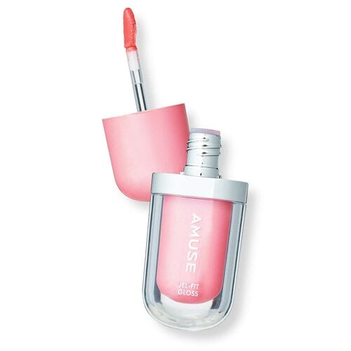 リップグロスおすすめ AMUSE ジェルフィットグロス/05 ハニーモモグロス イメージ