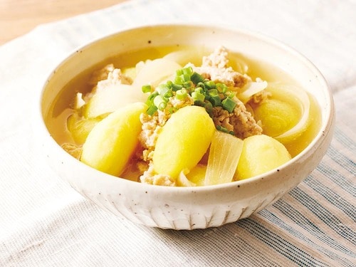 活用レシピ3：ひき肉の肉じゃが イメージ