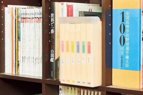 ポイント3:本棚にも収納可能な安定感