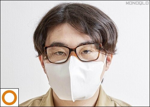 使用感 医食同源ドットコム「立体型スパンレース不織布カラーマスク 大きめ」おすすめ イメージ