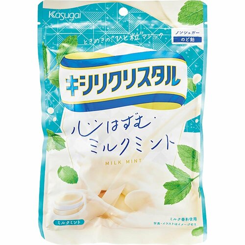 のど飴おすすめ 春日井製菓 キシリクリスタル ミルクミントのど飴 イメージ1