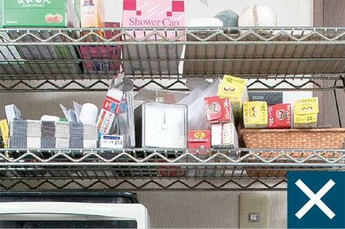 食材のストックはニトリの バスケットにまとめる イメージ2