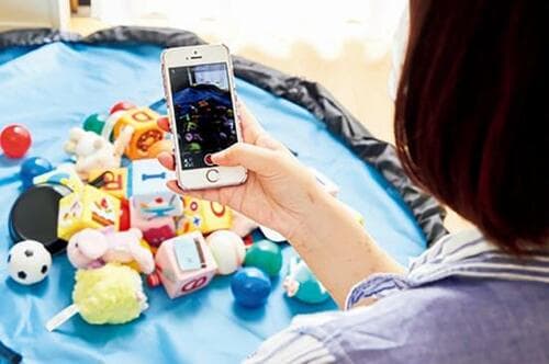 point1：片づけ中を動画撮影 イメージ