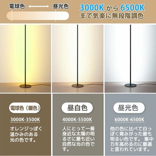 LVYUAN LEDフロアライト 150cm イメージ2