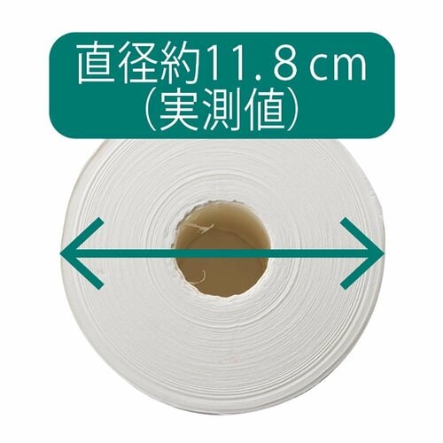 ひと巻はやや大きめながら125mを約11.8cmに圧縮 長巻きトイレットペーパーおすすめ イメージ