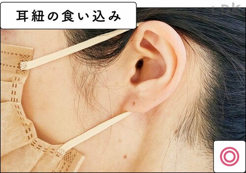 細紐でもつっぱる感じがない 不織布マスク・使い捨てマスクおすすめ イメージ